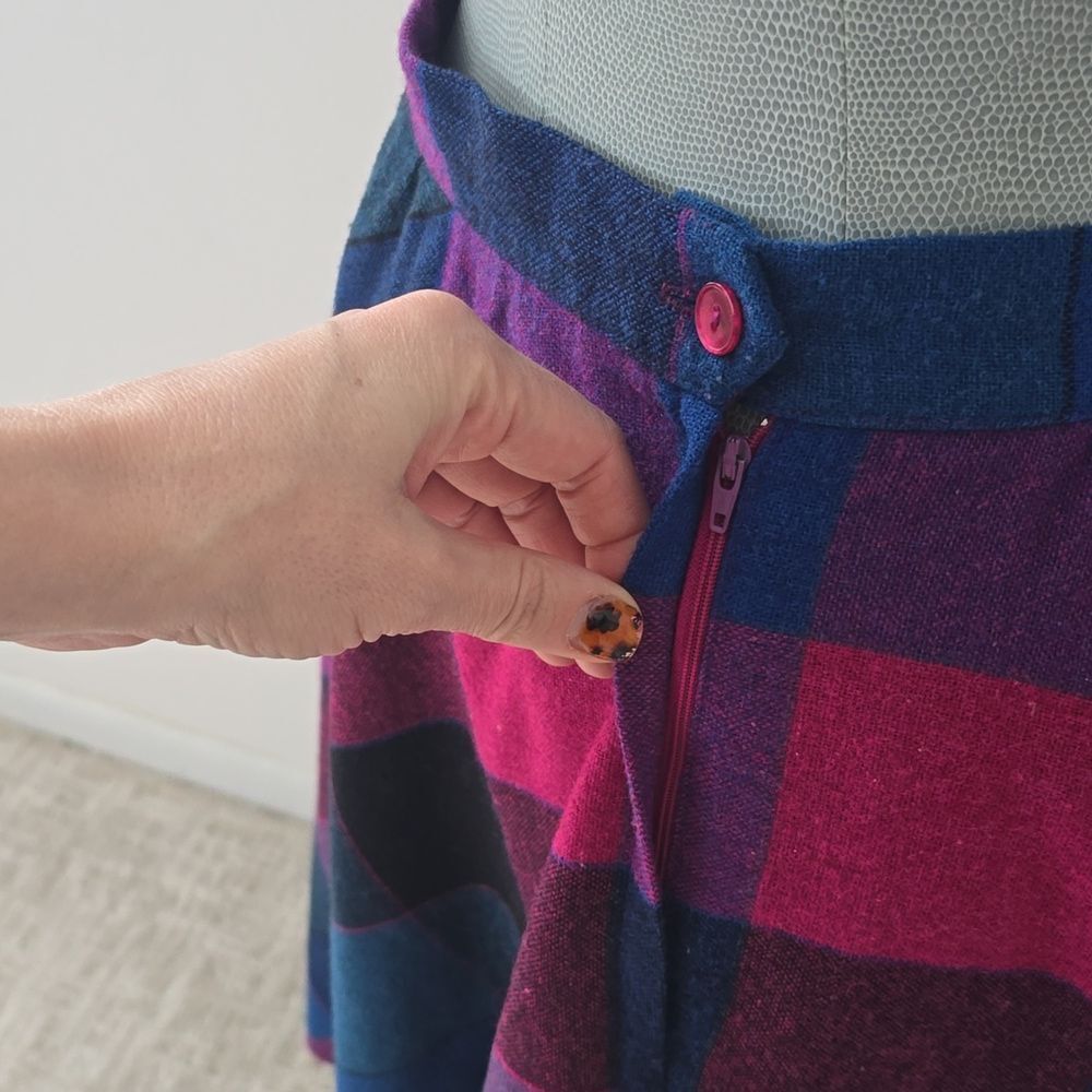JC Penny | Plaid A-Line Skirt - Multicolor - Picture 5 of 11